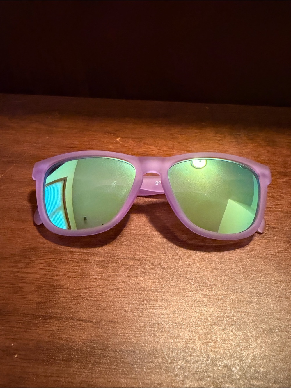 Purple Goodr sunglasses